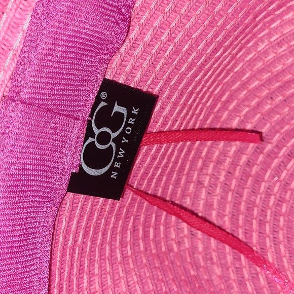 💕NWT Fuschia Beach Hat w/Bling Embellishments💕 - Picture 6 of 11